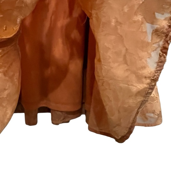 Gigio Medium USA Rust Tiered Flowy Summer Bohemian Dress Festival B4 - Picture 3 of 5